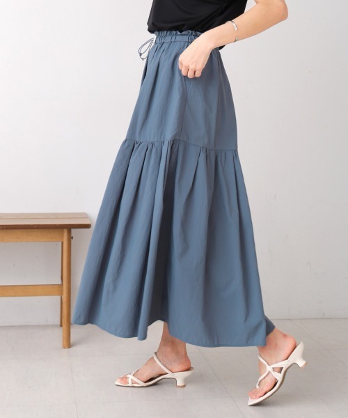 Bou Jeloud（ブージュルード）の「ナイロンワッシャースカート（スカート・レディース・オレンジ/ブラック/ライトブルー・FREE）」の19枚目の写真