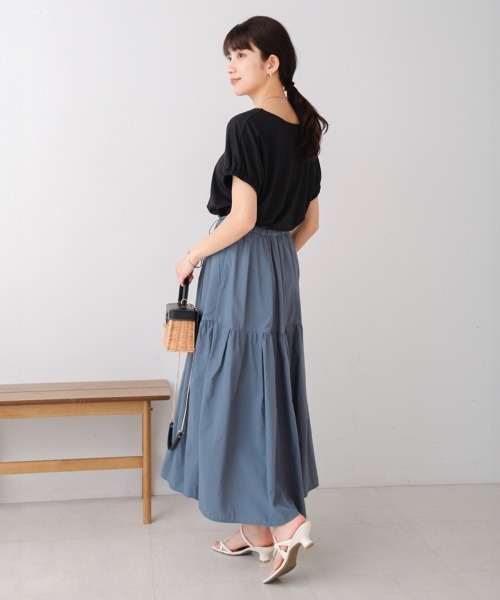 Bou Jeloud（ブージュルード）の「ナイロンワッシャースカート（スカート・レディース・オレンジ/ブラック/ライトブルー・FREE）」の21枚目の写真