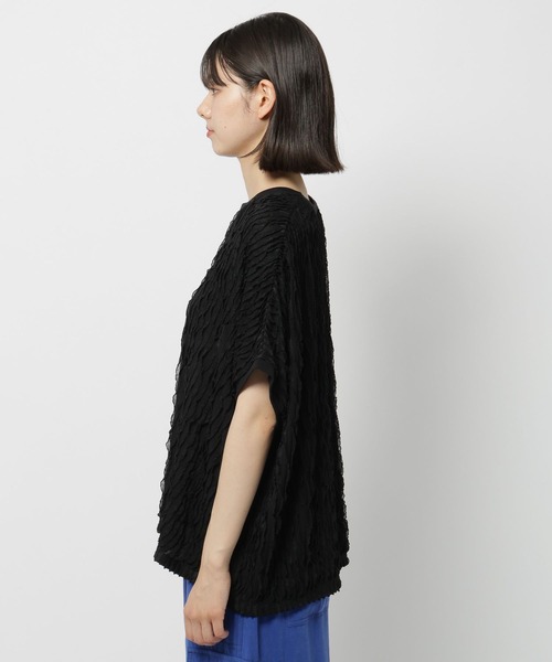 niko and...（ニコアンド）の「フリフリフレンチプルオーバー（Tシャツ/カットソー・レディース・ブラック/オフホワイト/セージグリーン・TALL/SHORT）」の12枚目の写真