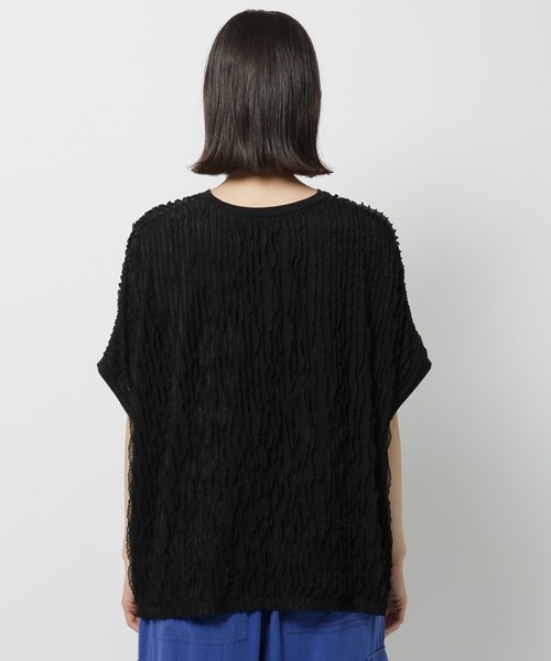 niko and...（ニコアンド）の「フリフリフレンチプルオーバー（Tシャツ/カットソー・レディース・ブラック/オフホワイト/セージグリーン・TALL/SHORT）」の13枚目の写真