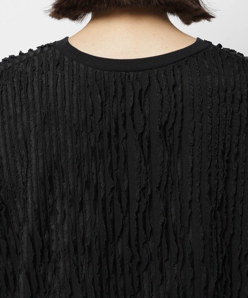 niko and...（ニコアンド）の「フリフリフレンチプルオーバー（Tシャツ/カットソー・レディース・ブラック/オフホワイト/セージグリーン・TALL/SHORT）」の17枚目の写真