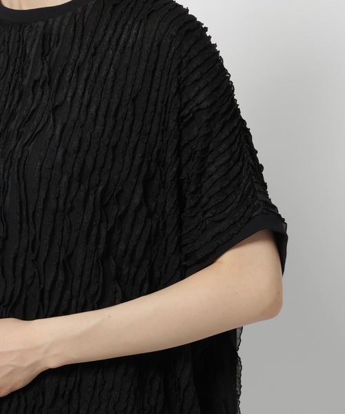 niko and...（ニコアンド）の「フリフリフレンチプルオーバー（Tシャツ/カットソー・レディース・ブラック/オフホワイト/セージグリーン・TALL/SHORT）」の19枚目の写真