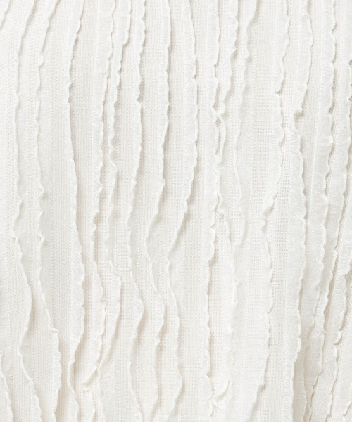 niko and...（ニコアンド）の「フリフリフレンチプルオーバー（Tシャツ/カットソー・レディース・ブラック/オフホワイト/セージグリーン・TALL/SHORT）」の22枚目の写真