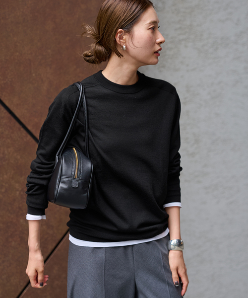 FRAMeWORK(フレームワーク)の「≪追加≫イタリアヤーン basic プルオーバー(ニット/セーター・レディース・ベージュ/ブラック/ライトグレー・FREE)」の7枚目の写真