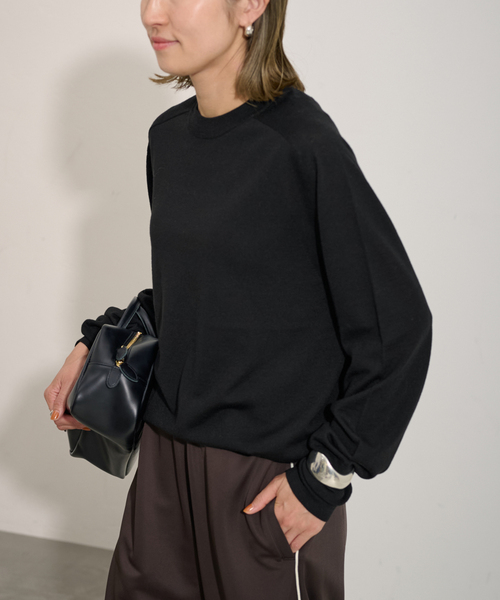 FRAMeWORK(フレームワーク)の「≪追加≫イタリアヤーン basic プルオーバー(ニット/セーター・レディース・ベージュ/ブラック/ライトグレー・FREE)」の15枚目の写真