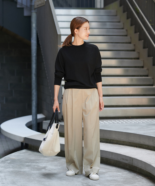 FRAMeWORK(フレームワーク)の「≪追加≫イタリアヤーン basic プルオーバー(ニット/セーター・レディース・ベージュ/ブラック/ライトグレー・FREE)」の22枚目の写真