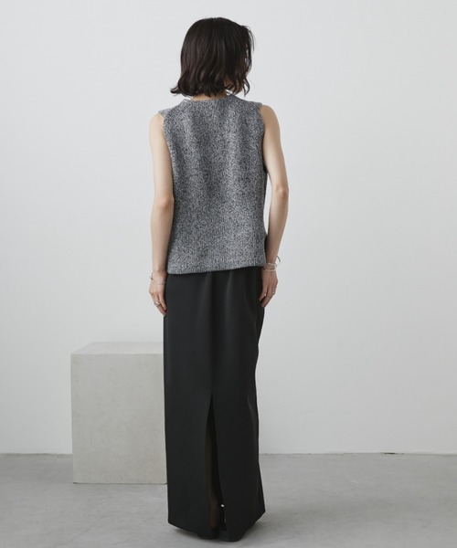 Aunt Marie's(アントマリーズ)の「ミックスニットベスト(ベスト・レディース・ブラック/アイボリー/グレー/テラコッタ・FREE)」の13枚目の写真