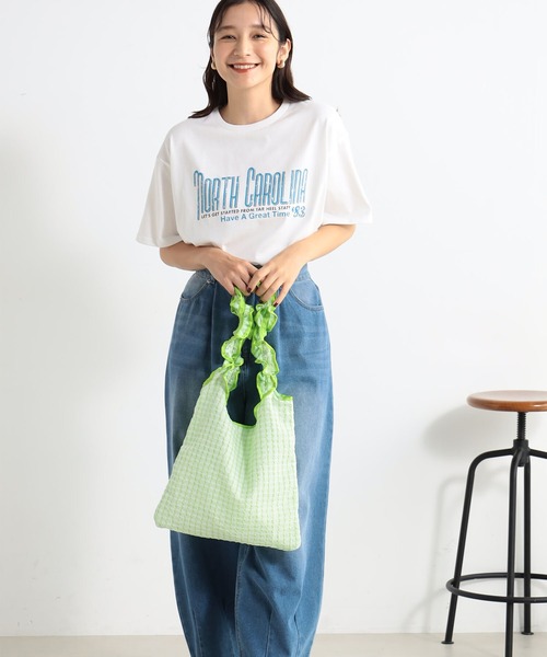 FOUND GOOD（ファウンドグッド）の「フリフリトート（トートバッグ・レディース・ブルー系2/ブラック/ピンク系2/グリーン系2・FREE）」の8枚目の写真