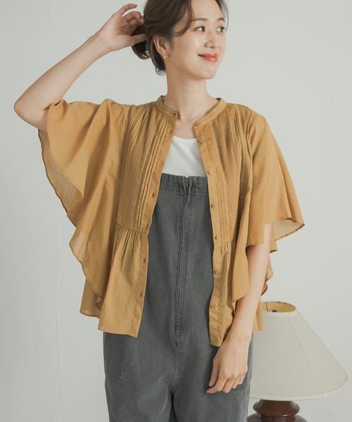 アドミラル♡2024FW【新品】フロントピンタックフレアスリーブシャツ ロゴハイネック ロングスリーブシャツ ADLA268 – ADMIRAL