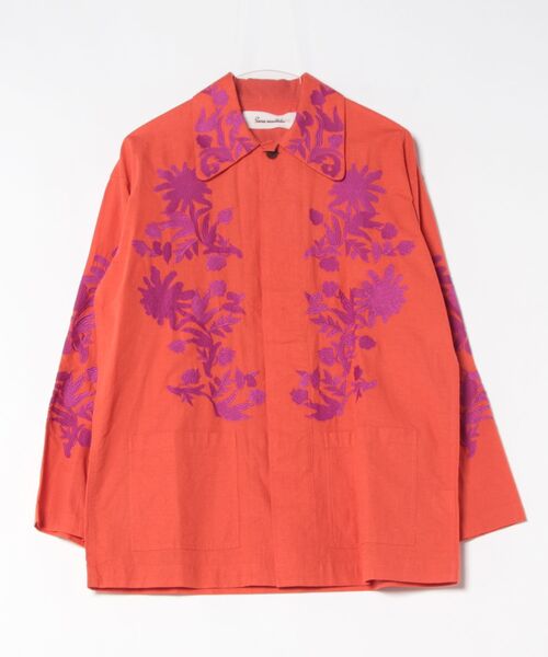 sara mallika(サラ マリカ)の「C.LINEN BIG FLOWER EMB JKT(その他アウター・レディース・オレンジ/イエロー・FREE)」の5枚目の写真