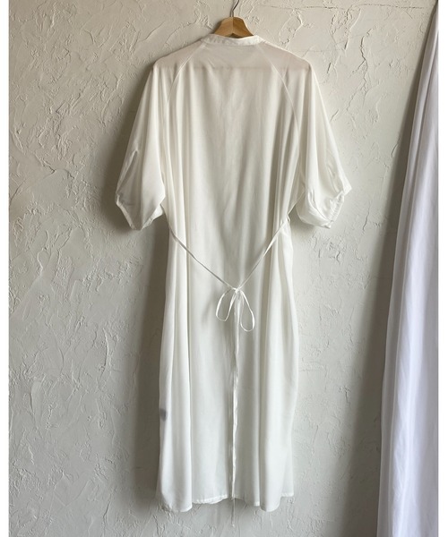 She's Closet（シーズクローゼット）の「レースビスチェドッキングウエストマーク半袖Aラインフレアロング丈シャツワンピース（シャツワンピース・レディース・グレー/ホワイト/ブラック・FREE）」の19枚目の写真