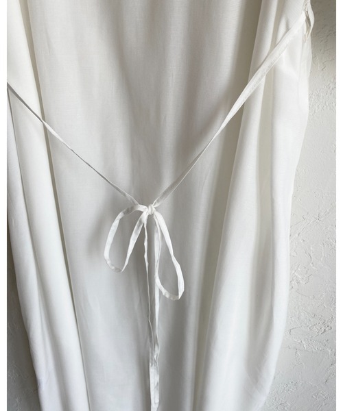 She's Closet（シーズクローゼット）の「レースビスチェドッキングウエストマーク半袖Aラインフレアロング丈シャツワンピース（シャツワンピース・レディース・グレー/ホワイト/ブラック・FREE）」の17枚目の写真