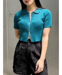 EVRIS | ラメWZIPニット(ニット/セーター)