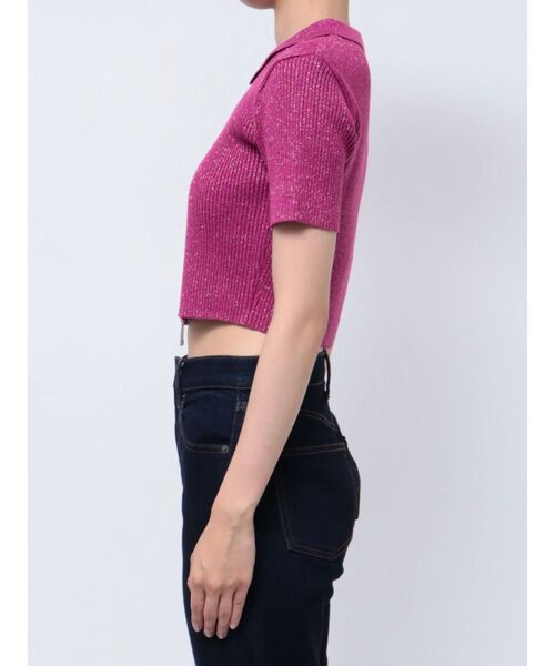 EVRIS（エヴリス）の「ラメWZIPニット（ニット/セーター・レディース・ブラック/グレー/ブルー/ピンク・FREE）」の15枚目の写真