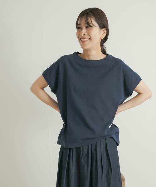 セール】梨地フレンチプルオーバー（Tシャツ/カットソー