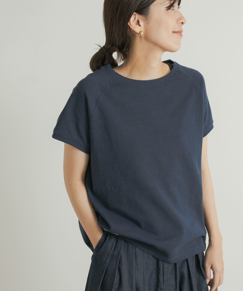 URBAN RESEARCH DOORS（アーバンリサーチドアーズ）の「梨地フレンチプルオーバー（Tシャツ/カットソー・レディース・ネイビー/カーキ/ナチュラル・MEDIUM）」の10枚目の写真