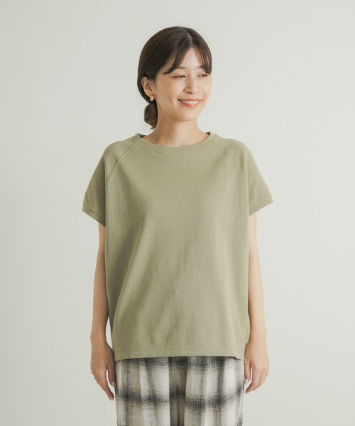 URBAN RESEARCH DOORS（アーバンリサーチドアーズ）の「梨地フレンチプルオーバー（Tシャツ/カットソー・レディース・ネイビー/カーキ/ナチュラル・MEDIUM）」の13枚目の写真