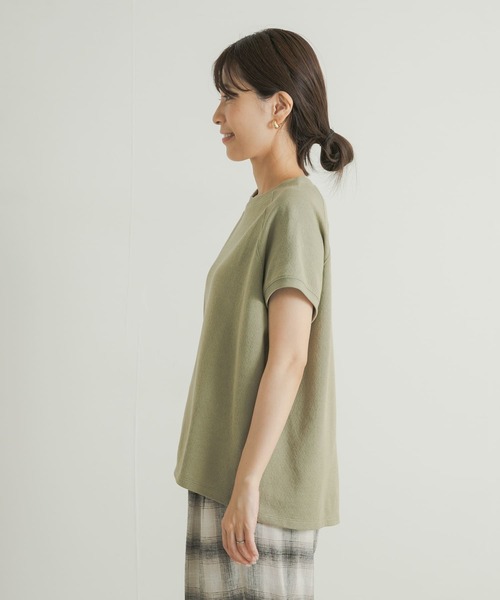 URBAN RESEARCH DOORS（アーバンリサーチドアーズ）の「梨地フレンチプルオーバー（Tシャツ/カットソー・レディース・ネイビー/カーキ/ナチュラル・MEDIUM）」の14枚目の写真