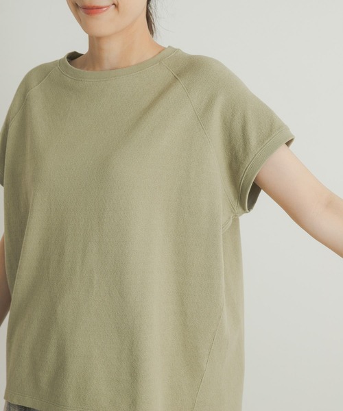 URBAN RESEARCH DOORS（アーバンリサーチドアーズ）の「梨地フレンチプルオーバー（Tシャツ/カットソー・レディース・ネイビー/カーキ/ナチュラル・MEDIUM）」の16枚目の写真