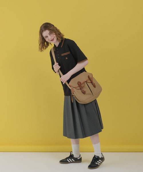 MUHET（ミュエータ）の「ライン入りカノコポロシャツ（ポロシャツ・レディース・ブラック/ライトブルー/ネイビー/カーキ・MEDIUM/X-LARGE）」の12枚目の写真