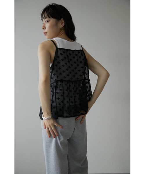 DRWCYS(ドロシーズ)の「フラワーシアートップス(キャミソール・レディース・ブラック/ホワイト・FREE)」の22枚目の写真