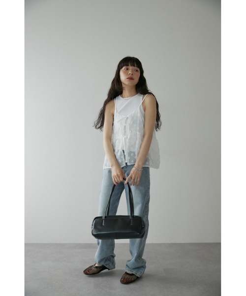 DRWCYS(ドロシーズ)の「フラワーシアートップス(キャミソール・レディース・ブラック/ホワイト・FREE)」の14枚目の写真