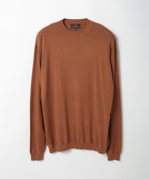MEN'S BIGI(メンズビギ)の「16Gハイゲージクルーニットソー(ニット/セーター・メンズ・ブラウン/ベージュ/ブルー/ブラック・01/02/03/04)」の3枚目の写真