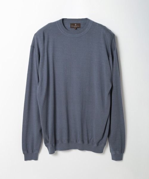 MEN'S BIGI(メンズビギ)の「16Gハイゲージクルーニットソー(ニット/セーター・メンズ・ブラウン/ベージュ/ブルー/ブラック・01/02/03/04)」の4枚目の写真