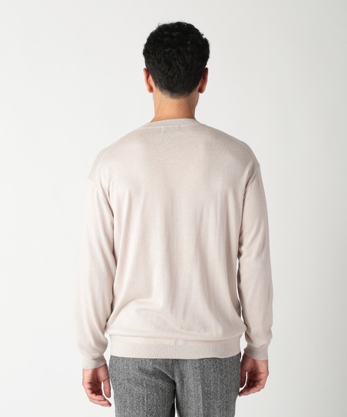 MEN'S BIGI(メンズビギ)の「16Gハイゲージクルーニットソー(ニット/セーター・メンズ・ブラウン/ベージュ/ブルー/ブラック・01/02/03/04)」の14枚目の写真