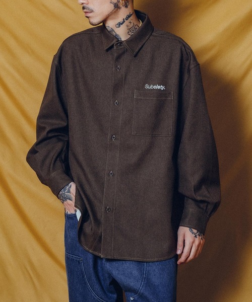 WOOL-LIKE LOOSE SHIRT(シャツ/ブラウス)|Subciety(サブサエティ)