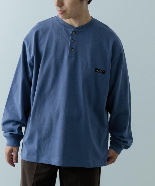ITEMS URBANRESEARCH(アイテムズ アーバンリサーチ)の「天竺 ワンポイント ヘンリーL.スリーブT(Tシャツ/カットソー・メンズ・ベージュ/その他1/ホワイト/ブルー/ブラック・MEDIUM/LARGE)」の17枚目の写真