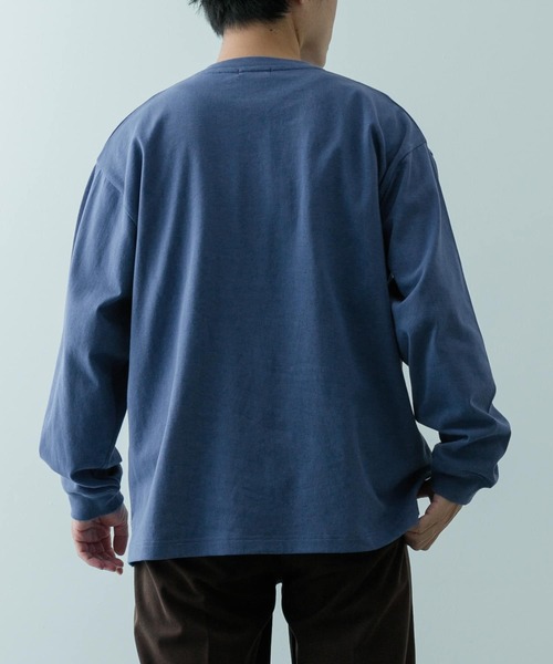 ITEMS URBANRESEARCH(アイテムズ アーバンリサーチ)の「天竺 ワンポイント ヘンリーL.スリーブT(Tシャツ/カットソー・メンズ・ベージュ/その他1/ホワイト/ブルー/ブラック・MEDIUM/LARGE)」の18枚目の写真