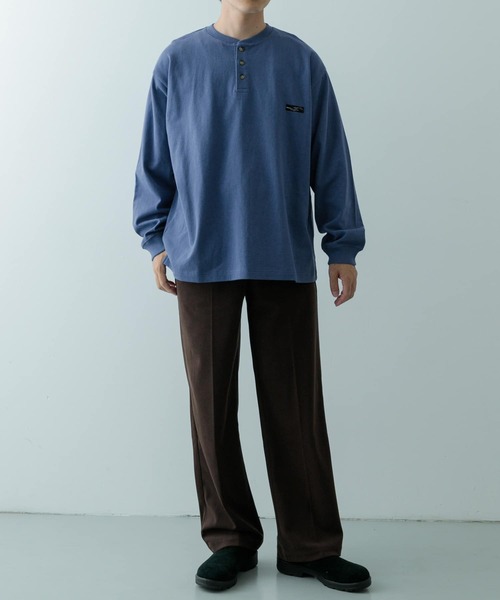 ITEMS URBANRESEARCH(アイテムズ アーバンリサーチ)の「天竺 ワンポイント ヘンリーL.スリーブT(Tシャツ/カットソー・メンズ・ベージュ/その他1/ホワイト/ブルー/ブラック・MEDIUM/LARGE)」の19枚目の写真