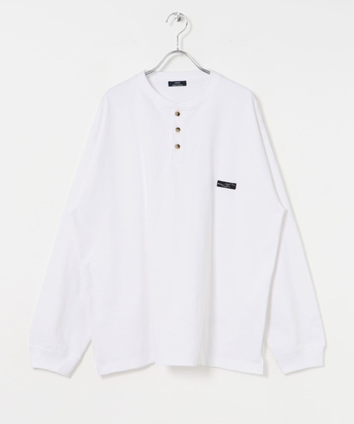 ITEMS URBANRESEARCH(アイテムズ アーバンリサーチ)の「天竺 ワンポイント ヘンリーL.スリーブT(Tシャツ/カットソー・メンズ・ベージュ/その他1/ホワイト/ブルー/ブラック・MEDIUM/LARGE)」の20枚目の写真