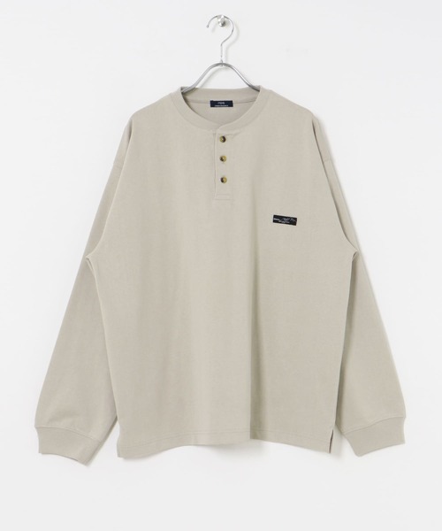 ITEMS URBANRESEARCH(アイテムズ アーバンリサーチ)の「天竺 ワンポイント ヘンリーL.スリーブT(Tシャツ/カットソー・メンズ・ベージュ/その他1/ホワイト/ブルー/ブラック・MEDIUM/LARGE)」の22枚目の写真