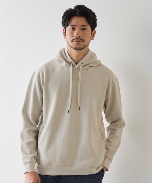 UNION STATION（ユニオンステーション）の「フェイクスエードプルオーバーパーカー（パーカー・メンズ・ブラック/ベージュ/ホワイト/ブルー・LL/L/M）」の2枚目の写真