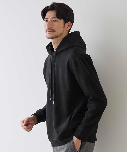 UNION STATION（ユニオンステーション）の「フェイクスエードプルオーバーパーカー（パーカー・メンズ・ブラック/ベージュ/ホワイト/ブルー・LL/L/M）」の20枚目の写真