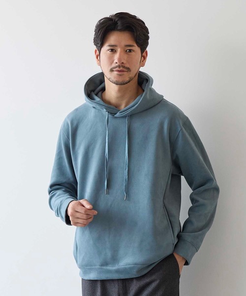 UNION STATION（ユニオンステーション）の「フェイクスエードプルオーバーパーカー（パーカー・メンズ・ブラック/ベージュ/ホワイト/ブルー・LL/L/M）」の10枚目の写真