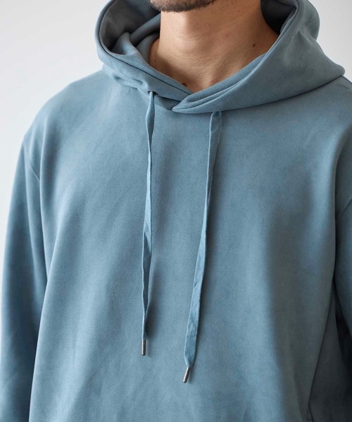 UNION STATION（ユニオンステーション）の「フェイクスエードプルオーバーパーカー（パーカー・メンズ・ブラック/ベージュ/ホワイト/ブルー・LL/L/M）」の13枚目の写真