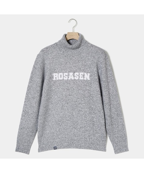 ROSASEN(ロサーセン)の「【Rosasen/GOLF】ミックスツイードインターシャニット(ニット/セーター・メンズ・ネイビー/パープル/グレー・50)」の2枚目の写真