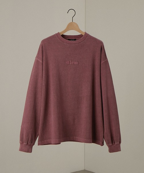 Alfred Alex（アルフレッドアレックス）の「【Alfred Alex】ヴィンテージメイクデザイン ビッグピグメントダメージパッチロゴTシャツ（Tシャツ/カットソー・メンズ・オフホワイト/ブラック/ワイン/チャコールグレー/グレイッシュブルー/ワイン系/ブラック系/ブルー系/ダークグリーン・M/L）」の22枚目の写真