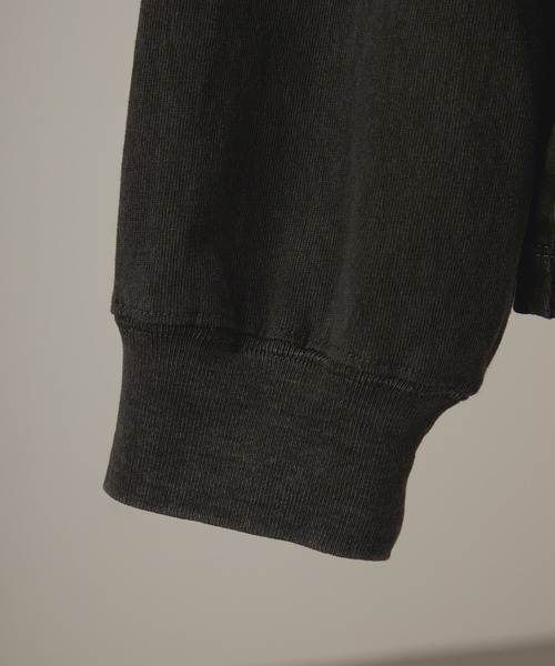 Alfred Alex（アルフレッドアレックス）の「【Alfred Alex】ヴィンテージメイクデザイン ビッグピグメントダメージパッチロゴTシャツ（Tシャツ/カットソー・メンズ・オフホワイト/ブラック/ワイン/チャコールグレー/グレイッシュブルー/ワイン系/ブラック系/ブルー系/ダークグリーン・M/L）」の15枚目の写真