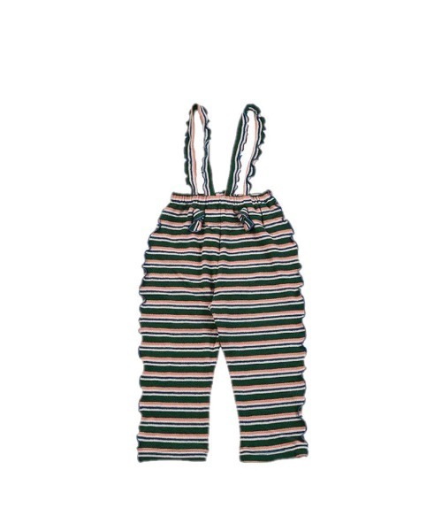 HOGAN RANCH WEAR（ホーガンランチウエア）の「パイルメロー2wayサロペット（サロペット/オーバーオール・キッズ・グリーン/レッド/オフホワイト/ライトブルー/ミント/ピンク・100/80/120/110/90）」の3枚目の写真