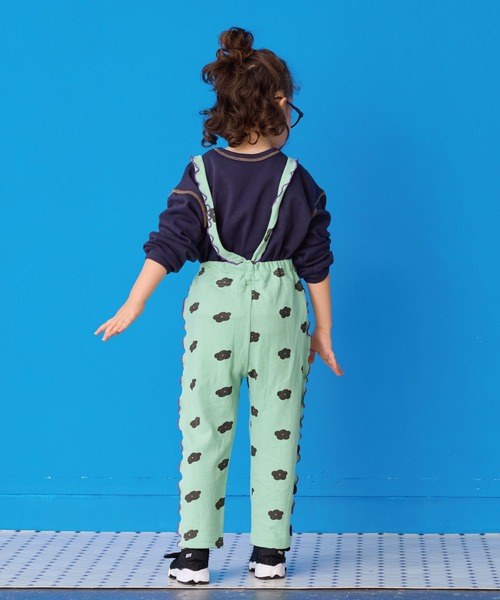HOGAN RANCH WEAR（ホーガンランチウエア）の「パイルメロー2wayサロペット（サロペット/オーバーオール・キッズ・グリーン/レッド/オフホワイト/ライトブルー/ミント/ピンク・100/80/120/110/90）」の12枚目の写真