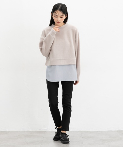 Honeys（ハニーズ）の「スリムデニムスキニー（股下６４ｃｍ）（デニムパンツ・レディース・ワンウォッシュ/ブラック・LL/SS/S/M/L）」の4枚目の写真