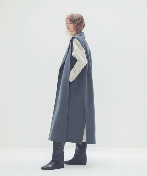 DRESSLAVE(ドレスレイブ)の「front dual face rever gilet(フロントデュアルフェイスリバージレ)(ベスト・レディース・グレー・38)」の3枚目の写真
