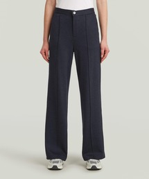 DRESSED JERSEY PANTS/センタープリーツジャージーパンツ/クリーンシルエットトラックパンツ