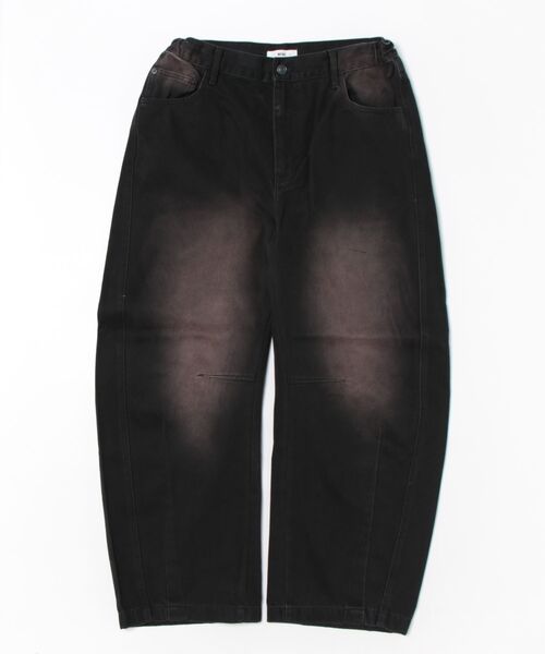 WEGO（ウィゴー）の「WEGO/イージーバレルレッグデニムパンツ（デニムパンツ・メンズ・スカイブルー/ブラウン/ブラック系3/ライトインディゴブルー/ブラック・SMALL/MEDIUM/LARGE）」の2枚目の写真