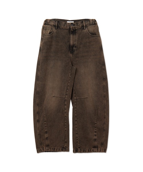 WEGO（ウィゴー）の「WEGO/イージーバレルレッグデニムパンツ（デニムパンツ・メンズ・スカイブルー/ブラウン/ブラック系3/ライトインディゴブルー/ブラック・SMALL/MEDIUM/LARGE）」の6枚目の写真