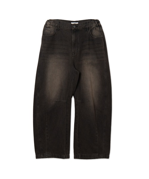 WEGO（ウィゴー）の「WEGO/イージーバレルレッグデニムパンツ（デニムパンツ・メンズ・スカイブルー/ブラウン/ブラック系3/ライトインディゴブルー/ブラック・SMALL/MEDIUM/LARGE）」の9枚目の写真